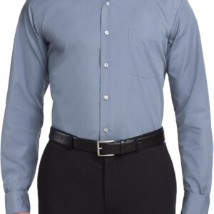 Men's Dress Shirt Fitted Poplin Solid