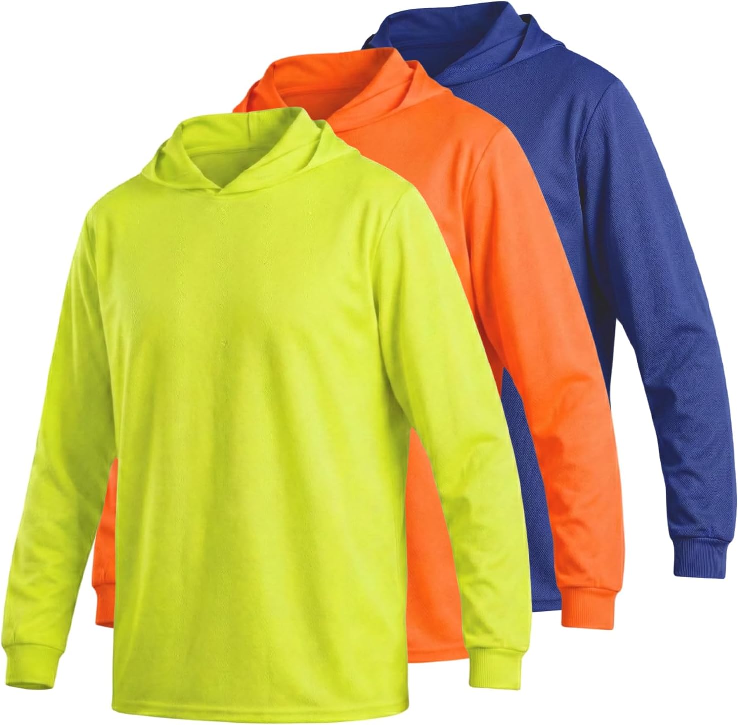 Safety Shirts with Hood High Visibility Long Sleeve T Shirt