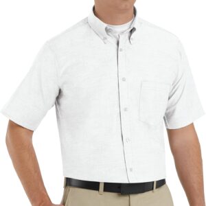 Mens Executive Oxford Dress Shirt, Short Sleeve